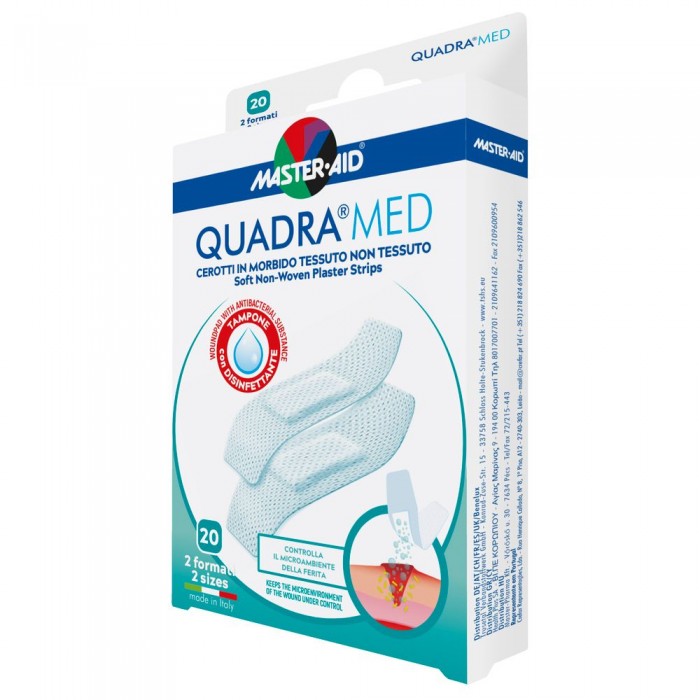 Plasturi quadra med 2 dimensiuni x 20 buc cod 010.05