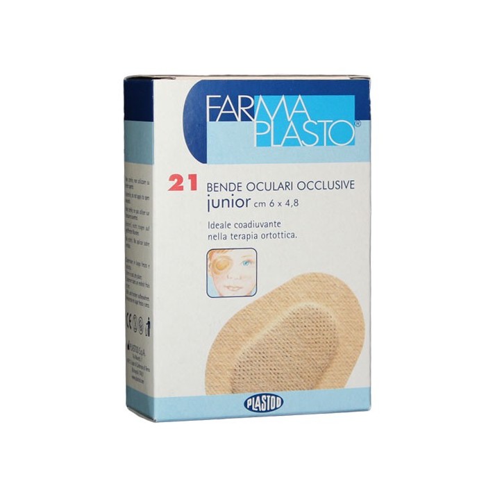 Plasturi oculari junior 6 x 4,8cm, 21buc, Plastod