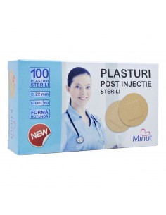 Plasturi post injectie rotunzi, diametru 22 de milimetri,...