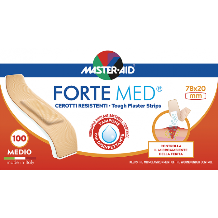 Plasturi Forte Med mediu, 100 buc 78 x 20 mm, cod 175,28
