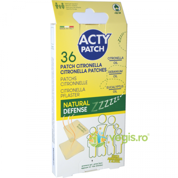 Plasturi aromatici impotriva tantarilor, 36 buc, Pharmadoct