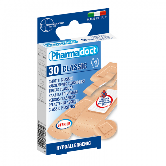 Plasturi antiseptici asortati, 30 buc, Pharmadoct