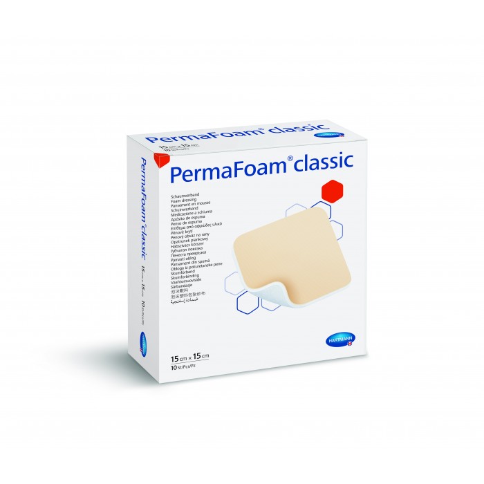 Permafoam classic 15 x 15 cm x 10 buc - pansament din spuma