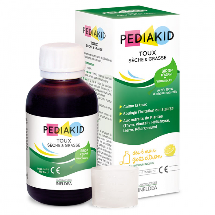 Pediakid sirop toux seche et grasse (sirop tuse expectoranta si seaca), 125ml