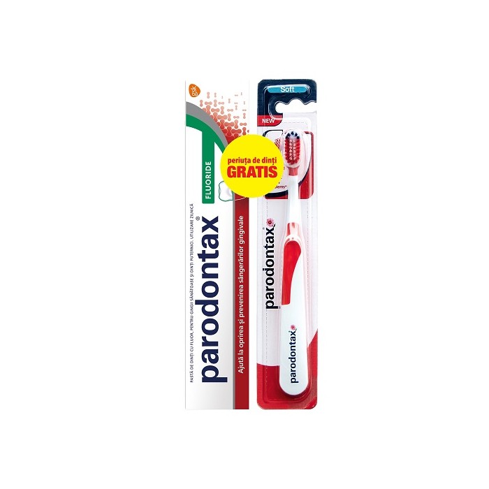 Parodontax pasta dinti fluoride 75ml  perie