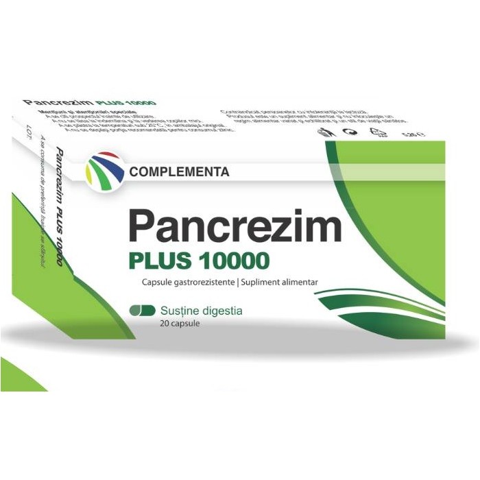 Pancrezim plus 10000 x 20cp film gastrorez