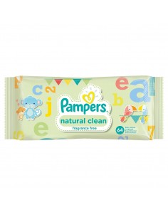 Pampers servetele umede natural clean x 64 buc