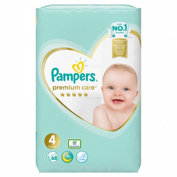 Pampers nr 4 premium care x 68 buc