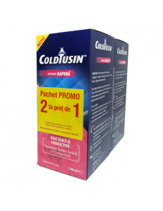 Pachet special Sirop Coldtusin, 120 ml, 2 la pret de 1,...