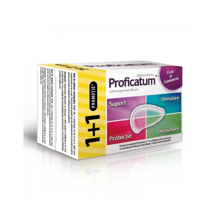 Pachet Proficatum, 2 x 30 de comprimate, Aflofarm