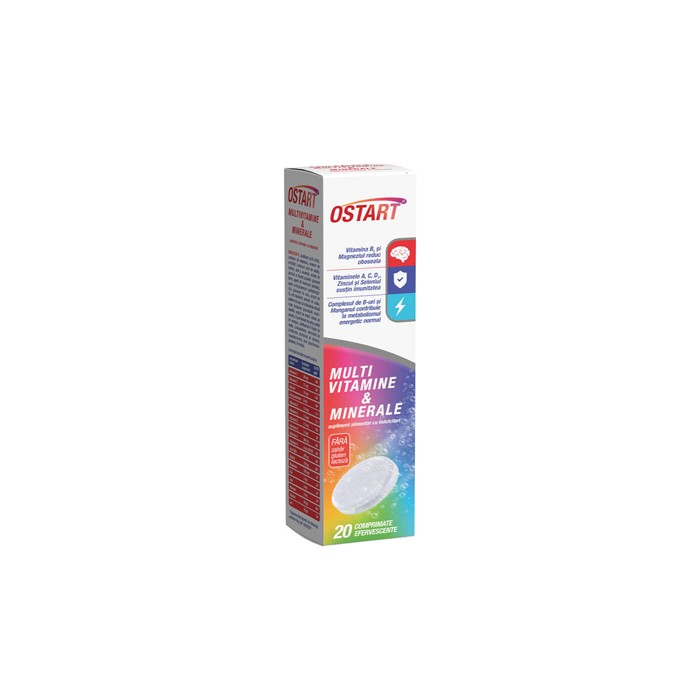 Ostart multivitamine si minerale x 20 cpr. eff.