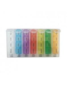 Organizator medicamente 4x7 casete colorate cu arc,...