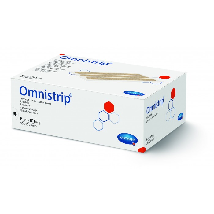 Omnistrip 6mm x 38 mm - plasture pentru inlocuirea suturilor chirurgicale, 50 bucati, PAUL HARTMANN AG