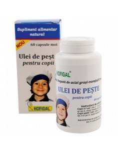 Omega 3 si omega 6 vegetal pentru copii inteligenti x 60 cps