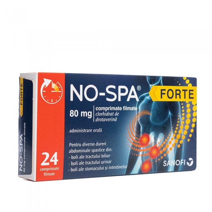 No-Spa Forte 80mg 1bl x 24 cpr filmate, Sanofi...
