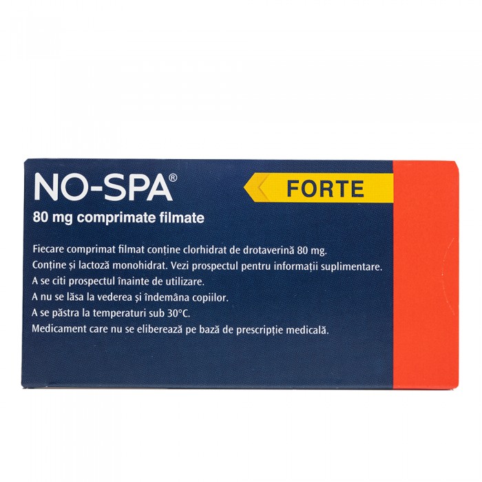 No-Spa Forte 80mg 1bl x 24 cpr filmate, Sanofi...