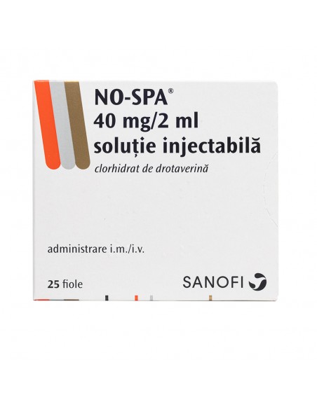 No-Spa 40mg/2ml sol.inj x 25 fiole, Sanofi Romania S.R.L. - Romania