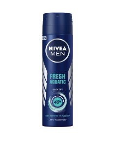 Nivea deodorant spray men fresh aquatic, 150 ml,...