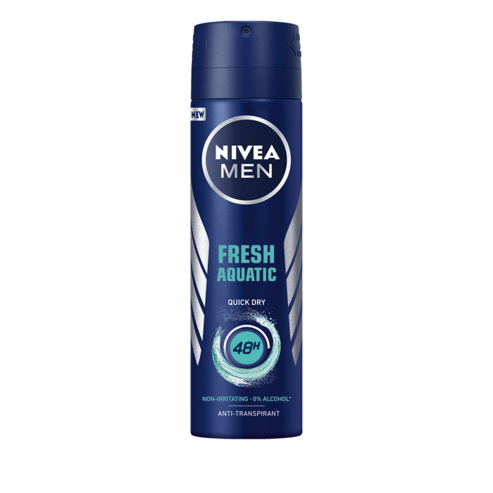 Nivea deodorant spray men fresh aquatic, 150 ml, Beiersdorf Medical