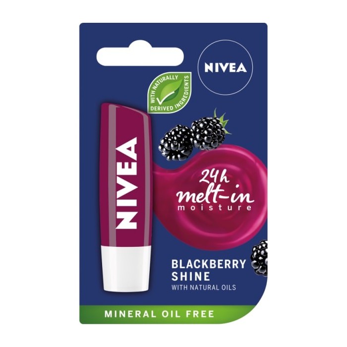 Nivea lipcare blackberry shine x 4.8g