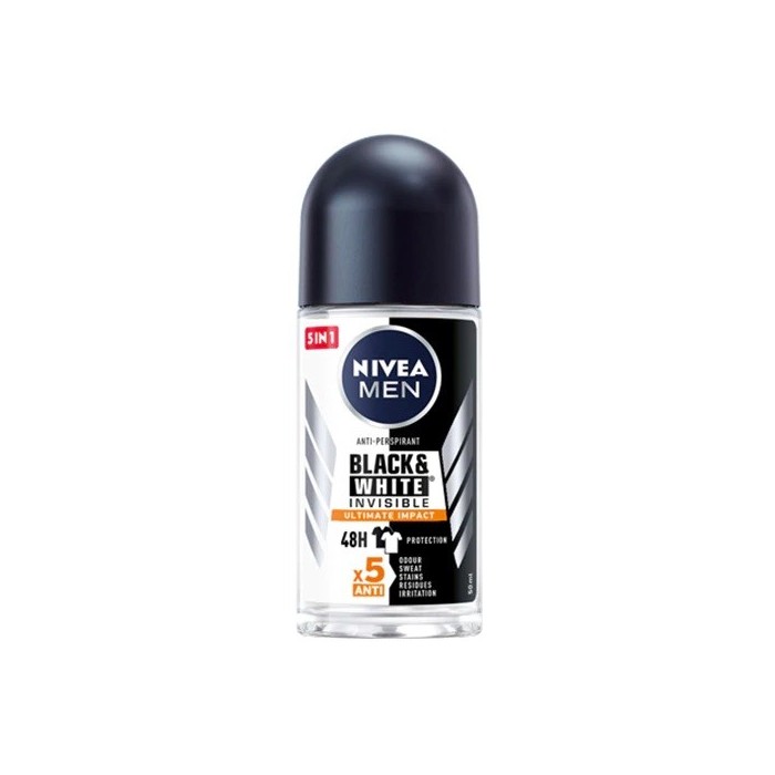 Deodorant roll on Nivea Men B&W Ultimate Impact, 50 de mililitri, Beiersdorf