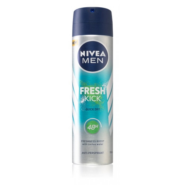 Deodorant spray Nivea Men Fresh Kick, 150 de mililitri, Beiersdorf