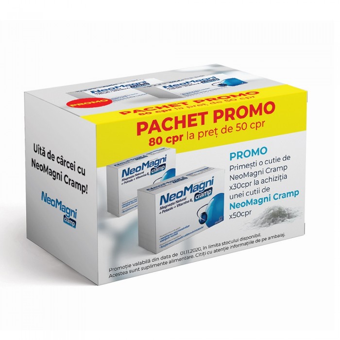 Neomagni cramp x 50 cpr  30 cpr cadou