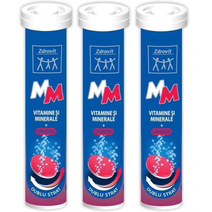 Multuvitamine  minerale  ginseng x 24 cpr efervescente 21
