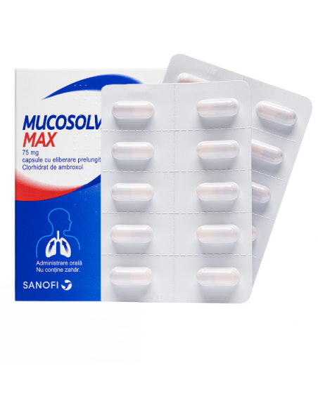 Mucosolvan Max 75mg 20cps.el.p W63946002, Sanofi Romania S.R.L. - Romania