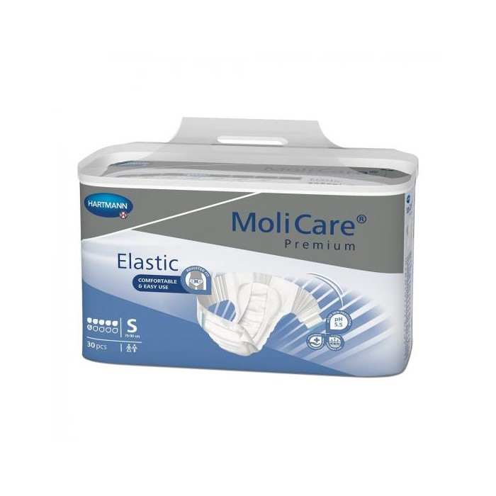 Molicare premium elastic 6 picaturi marime S, 30 bucati- scutece pt incontinenta severa