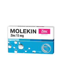 Molekin Zinc, 15 mg, 24 de comprimate de supt, Zdroivt