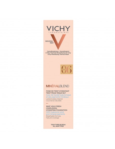 Mineralblend, Fond De Ten Cu Acid Hialuronic Pentru O Acoperire Naturala, Nuanta Ocher 06 , 30Ml, Vichy