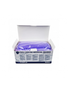 Masca medicală SERIX 4 straturi IIR mov — cutie 50 bucăți