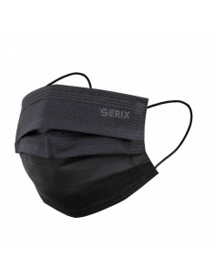 Masca medicala cu 3 pliuri, tip IIR, neagra, 50 de...