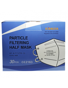 Masca de protectie FFP3, fara supapa, 30 buc, Kingfa