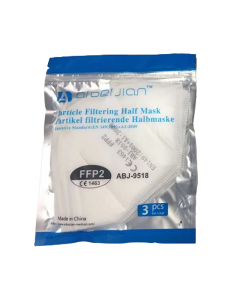 Masca de protectie tip FFP 2, fara supapa (CE - 1463), 63 buc