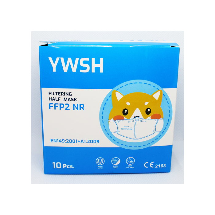 Masca de protectie FFP 2 fara supapa pentru copii, 10 buc, Import