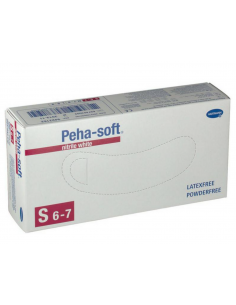 Peha-soft nitril manusi nepudrate albastre marime S, 100...