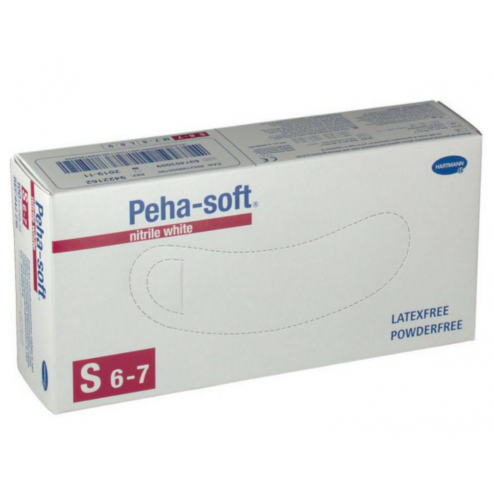 Peha-soft nitril manusi nepudrate albastre marime S, 100 bucati, PAUL HARTMANN AG