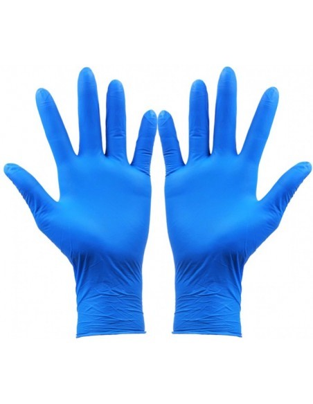 Manusi pentru examinare din nitril, nepudrate, albastre, marimea M, 100 de bucati, Vogt Medical