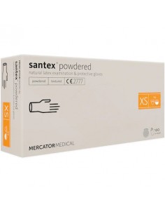 Manusi examinare latex pudrate albe XS, 100 bucati,...