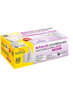 Manusi pentru examinare din latex marime M, 100 de...