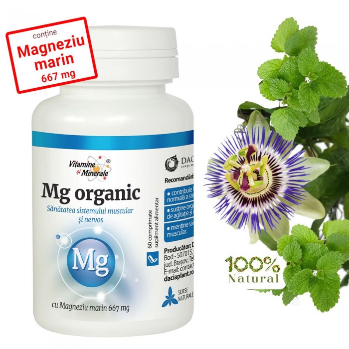 Magneziu organic x 60 cpr