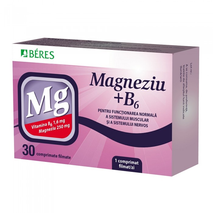 Magneziu  B6, 30 de comprimate, Beres