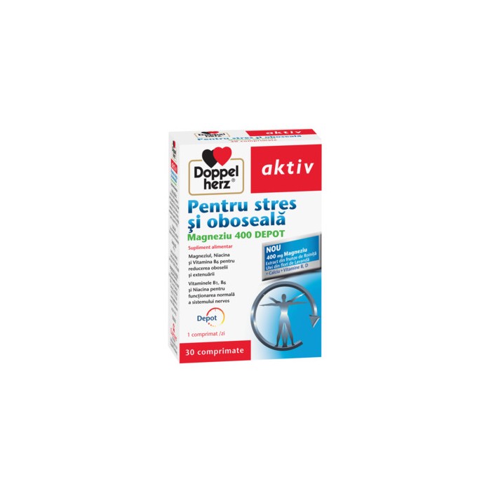 Aktiv Magneziu 400 mg depot pentru stres si oboseala x 30 cpr, Doppelherz