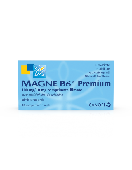 Magne B6 Premium x 40cp.film, Sanofi Romania S.R.L. - Romania