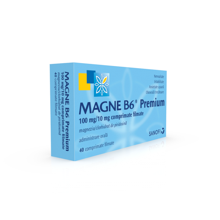 Magne B6 Premium x 40cp.film, Sanofi Romania...