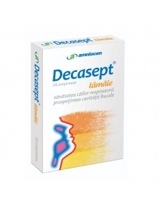 Decasept Lămâie, 24 comprimate