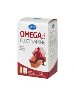 Omega 3 Glucosamina  Condroit, 30 de capsule, Lysi
