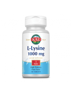 L-Lysine 1000mg KAL, 50 comprimate, Secom